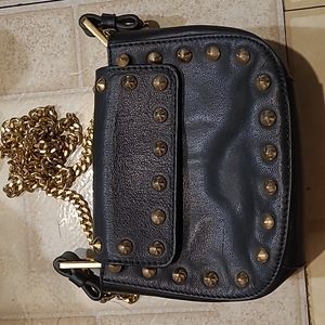 Cross body small leather bag